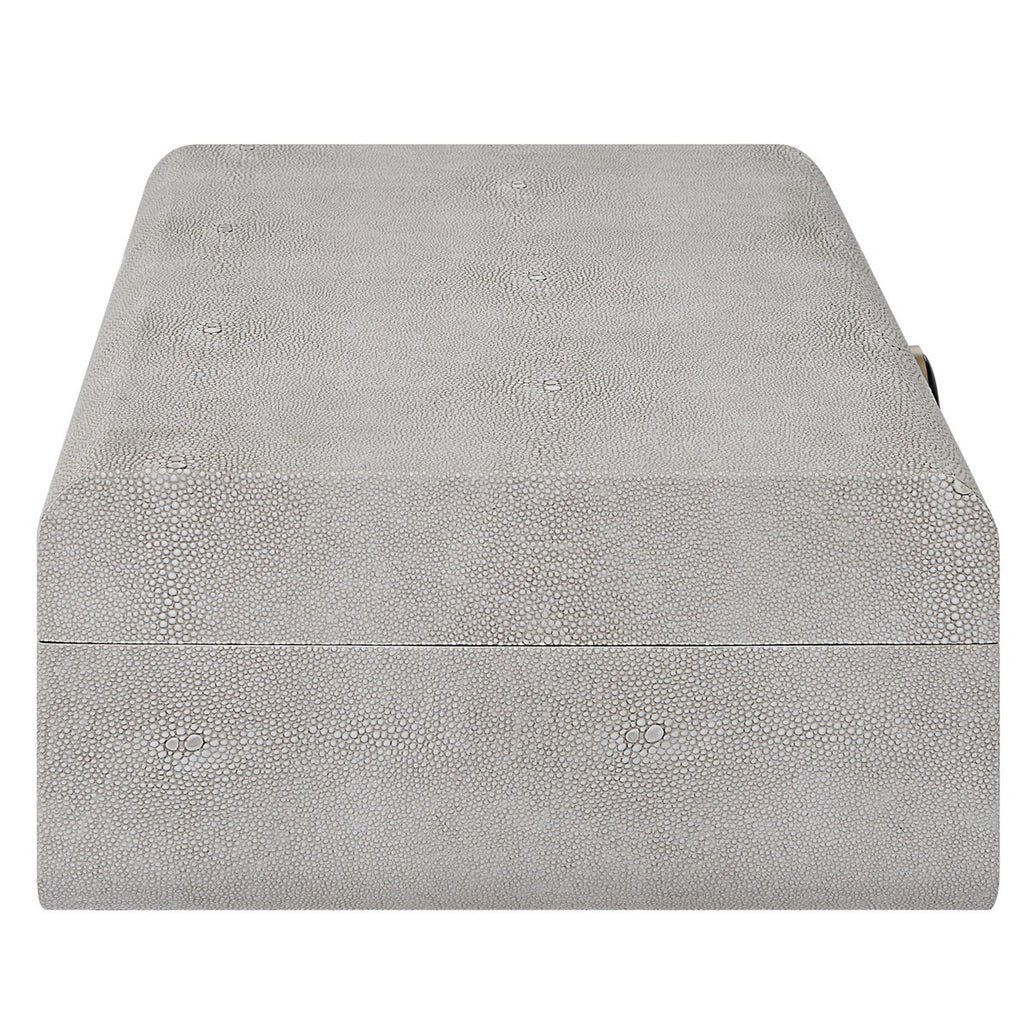 Lalique White Shagreen Box - Bombay Mercantile