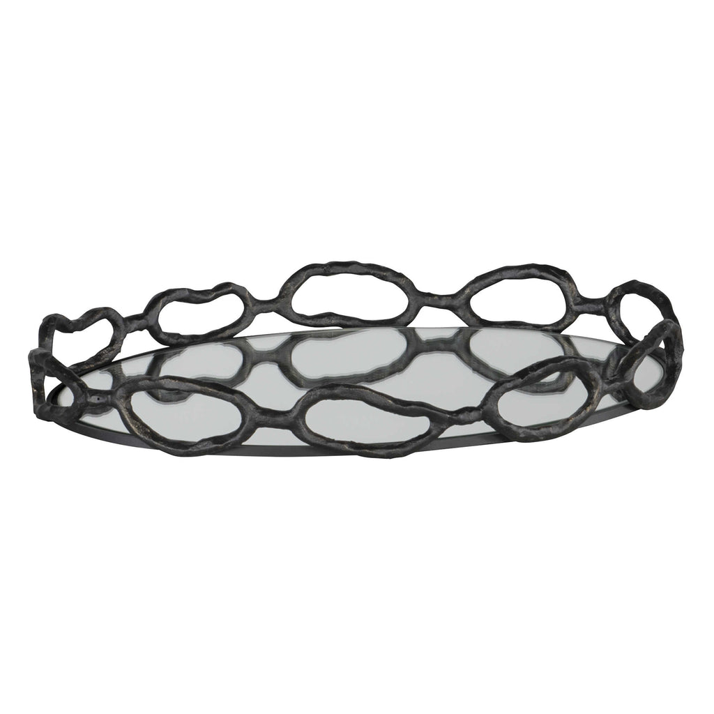 Cable Black Chain Tray - Bombay Mercantile