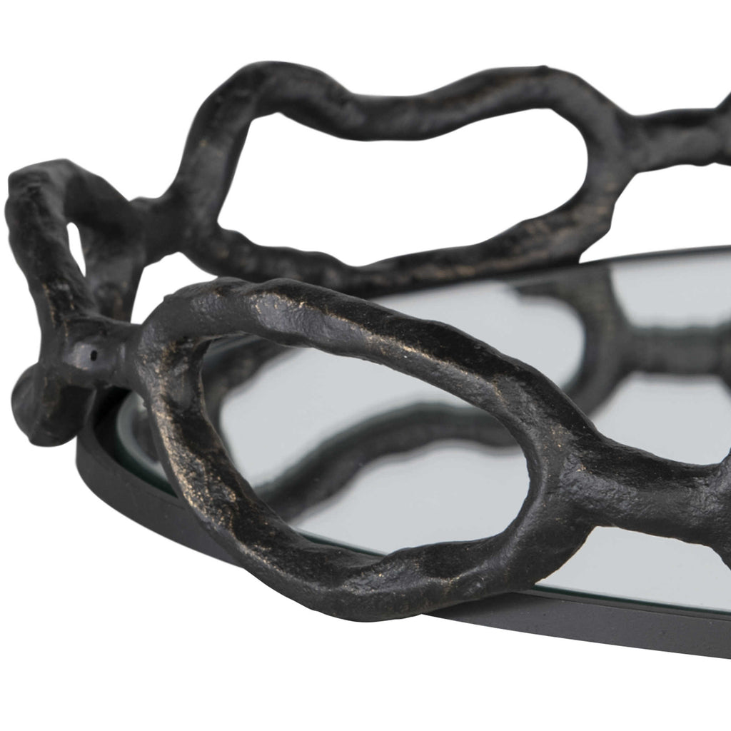 Cable Black Chain Tray - Bombay Mercantile