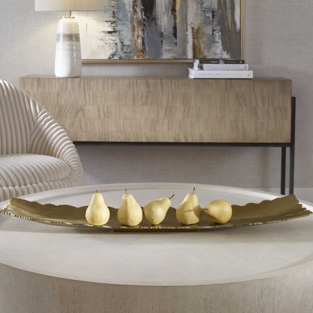 Camilla Gold Tray - Bombay Mercantile