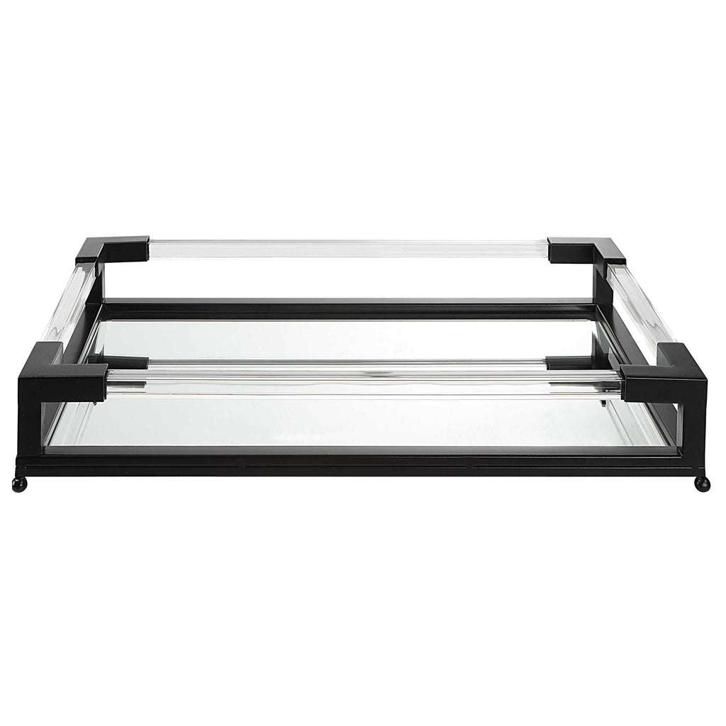 Balkan Mirrored Iron Tray - Bombay Mercantile