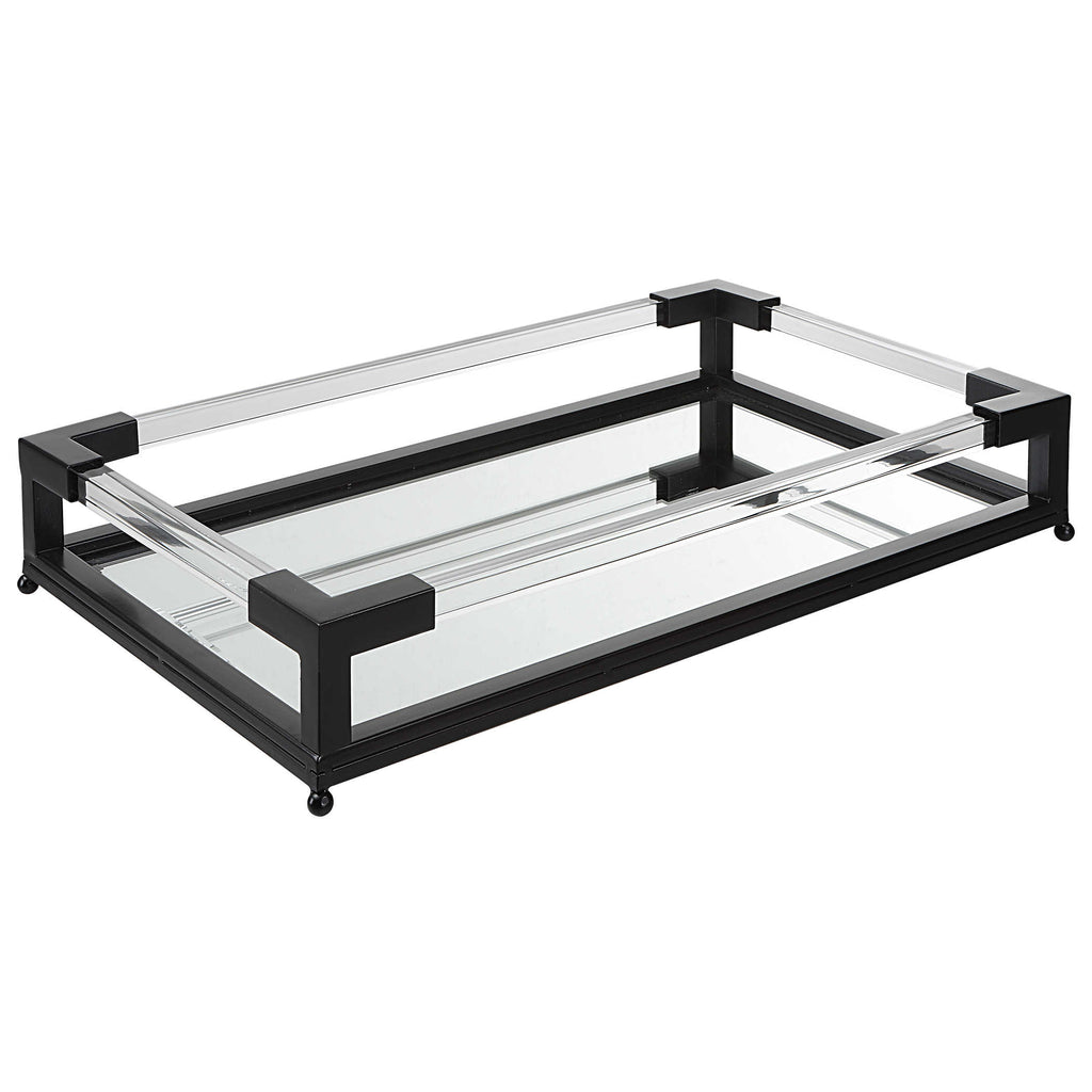 Balkan Mirrored Iron Tray - Bombay Mercantile