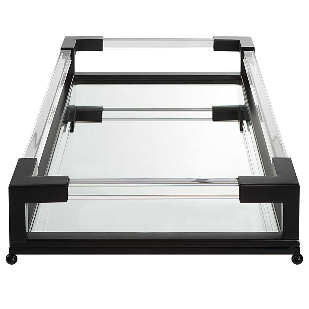 Balkan Mirrored Iron Tray - Bombay Mercantile