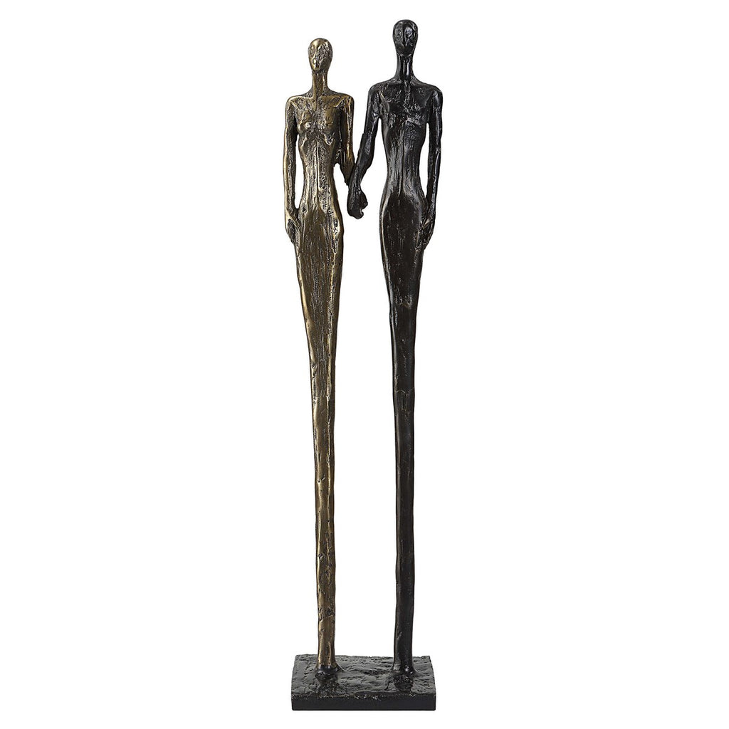 Two's Company Cast Iron Sculpture - Bombay Mercantile