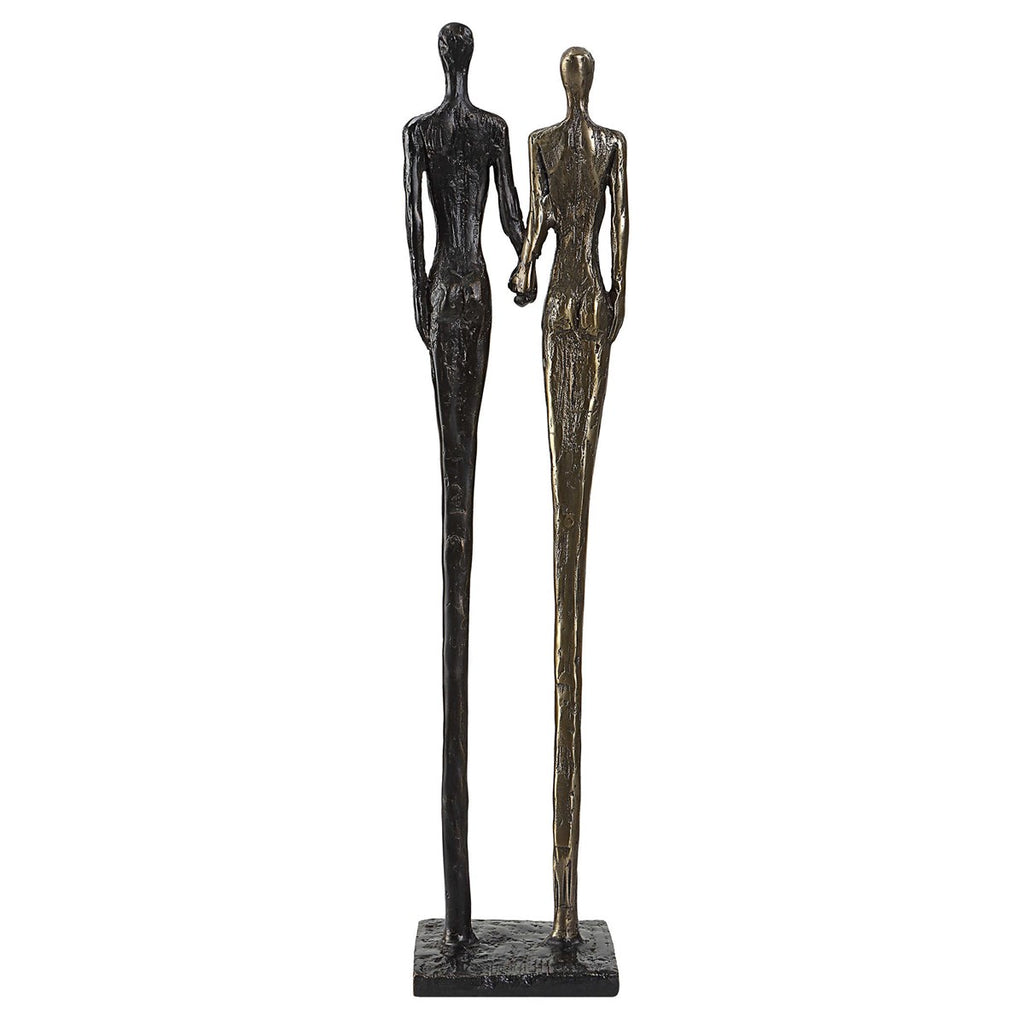 Two's Company Cast Iron Sculpture - Bombay Mercantile