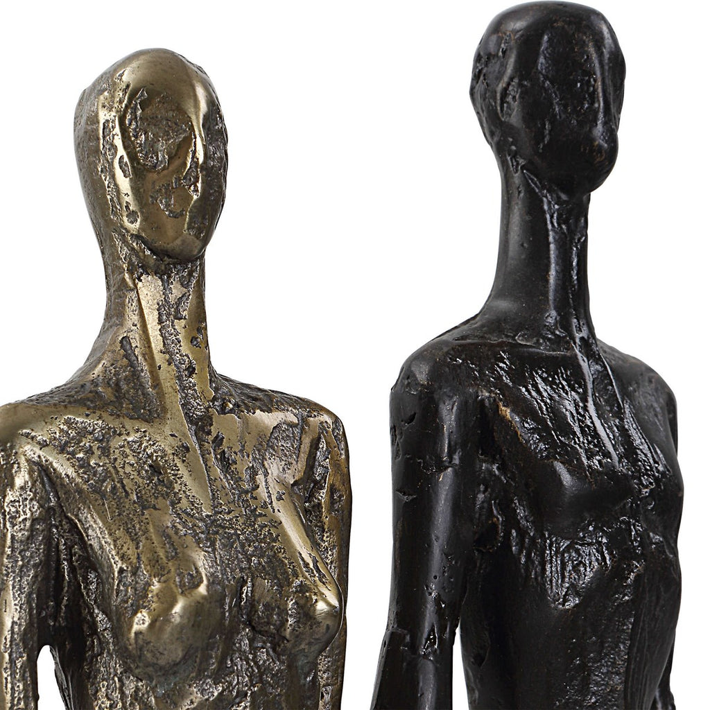 Two's Company Cast Iron Sculpture - Bombay Mercantile