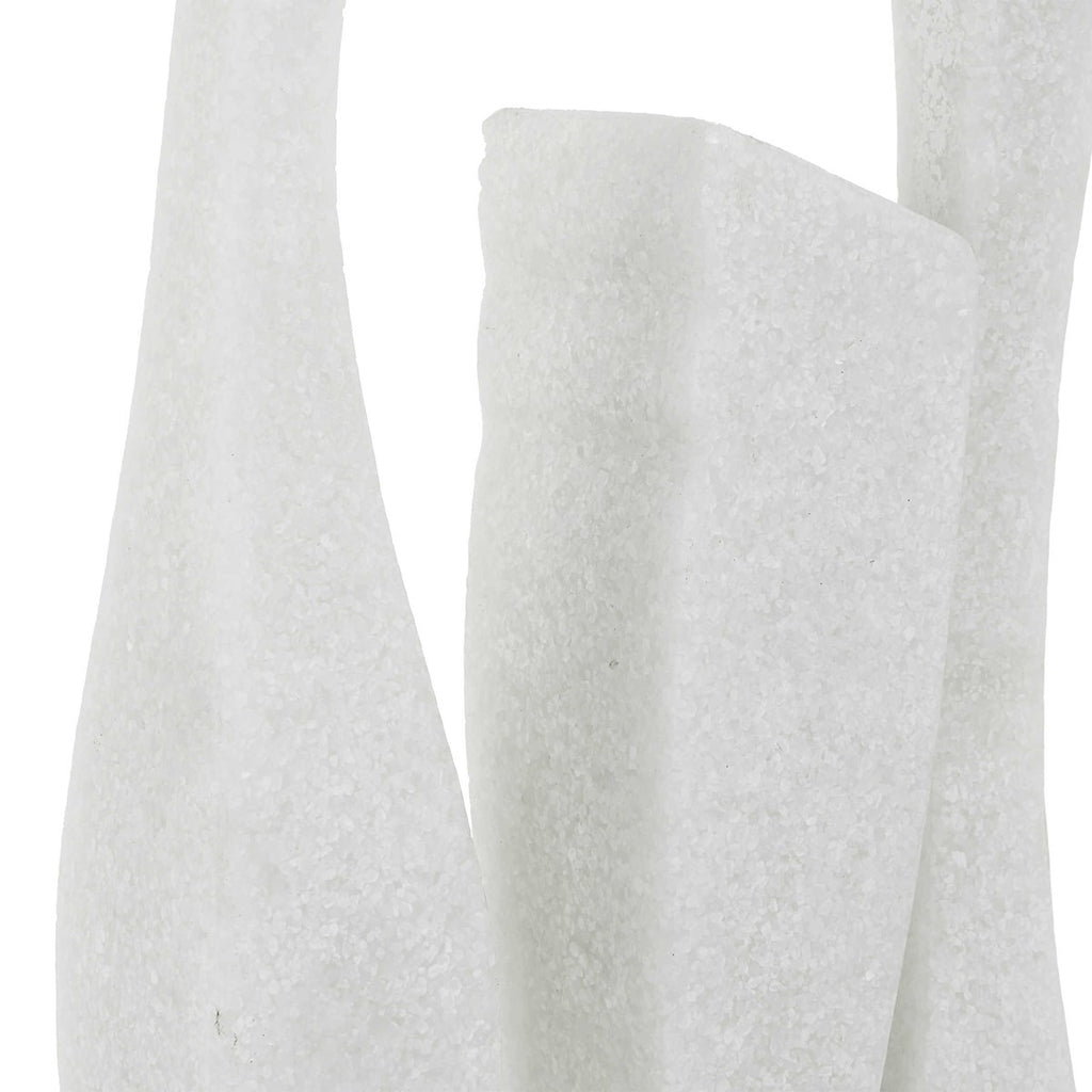 Gale White Marble Sculpture - Bombay Mercantile