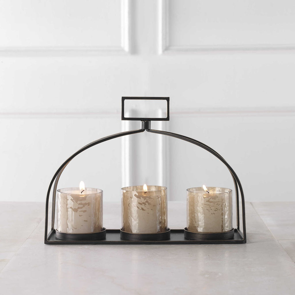 Riad Triple Candleholder - Bombay Mercantile
