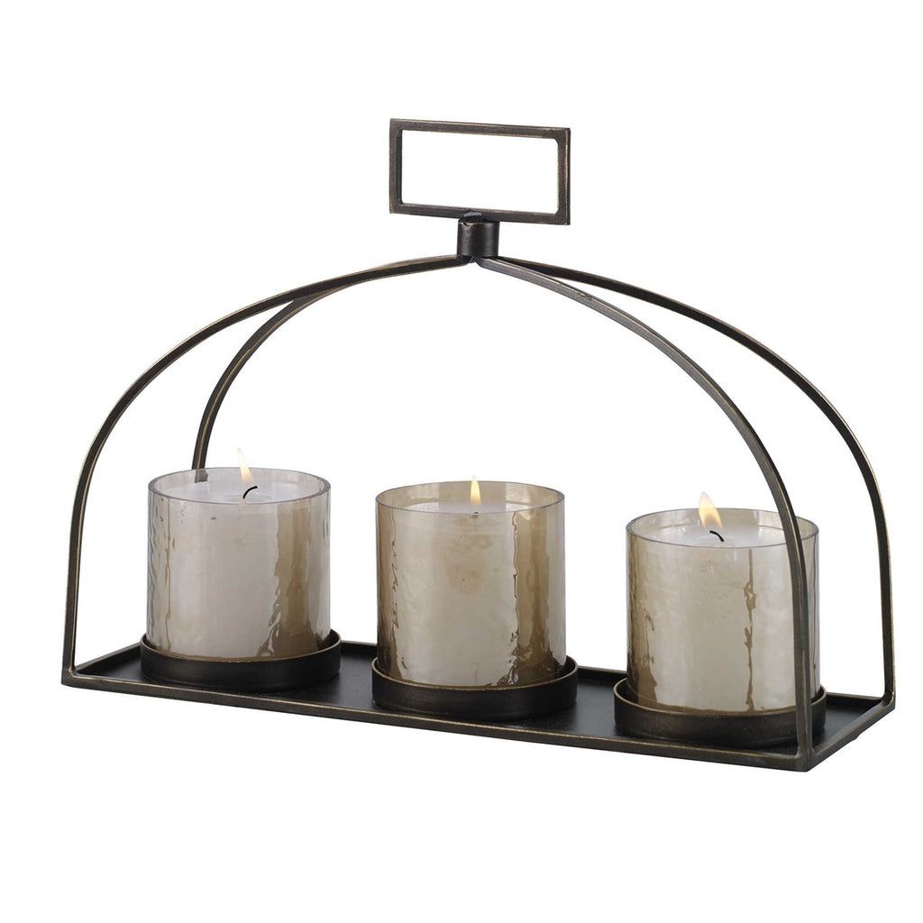 Riad Triple Candleholder - Bombay Mercantile