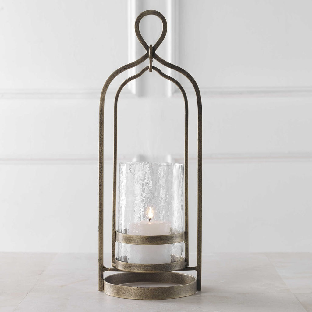 Shepherd Brass Candleholder - Bombay Mercantile