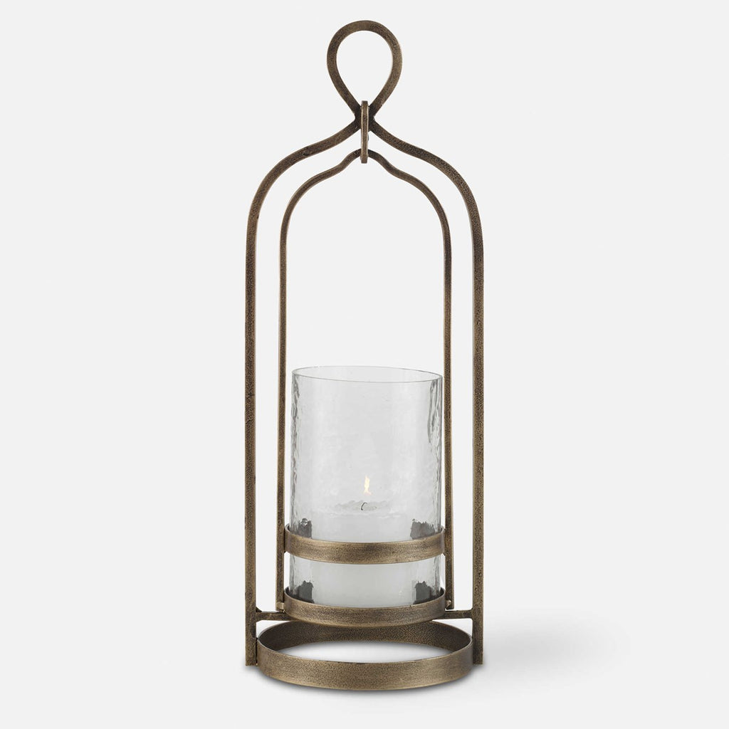 Shepherd Brass Candleholder - Bombay Mercantile