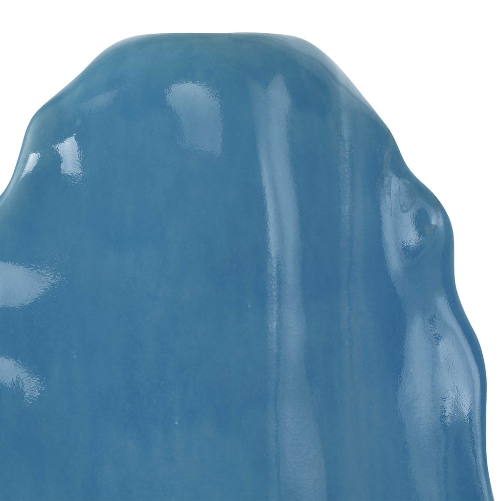 Ruffled Feathers Blue Vases, Set of 2 - Bombay Mercantile