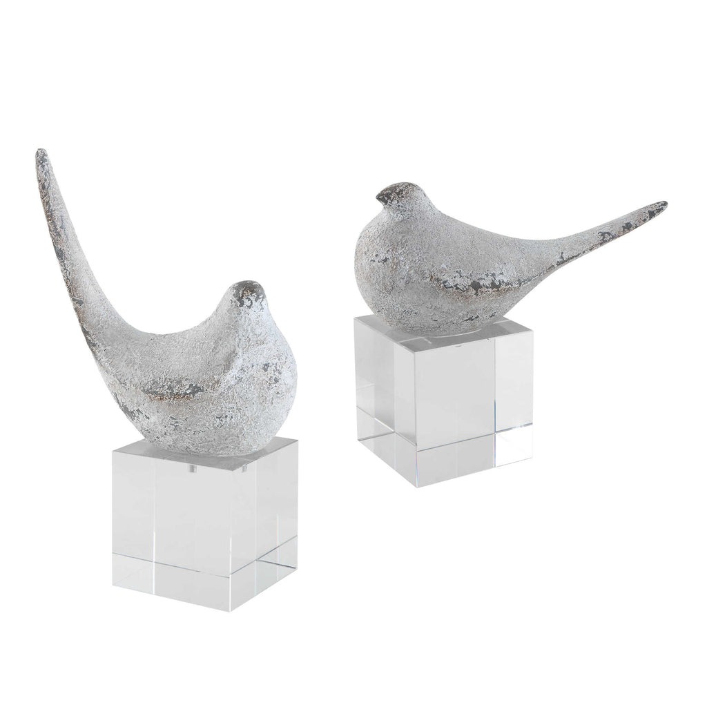 Better Together Bird Sculptures, Set of 2 - Bombay Mercantile