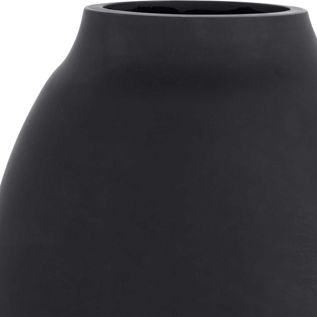 Hearth Matte Black Vases, Set of 3 - Bombay Mercantile