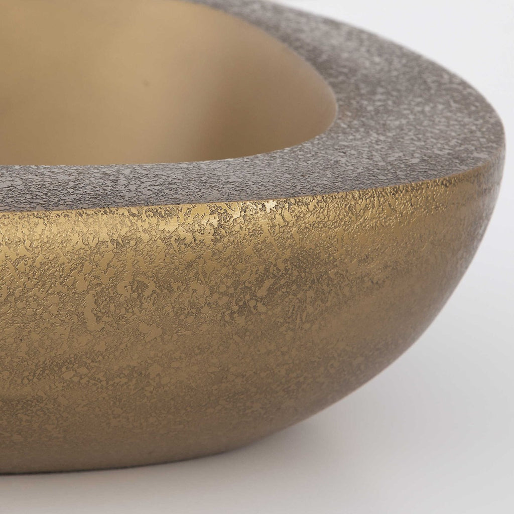 Ovate Brass Bowls, Set Of 2 - Bombay Mercantile