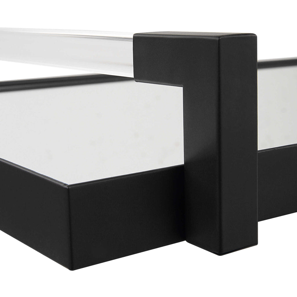 Deki Black Mirrored Tray - Bombay Mercantile