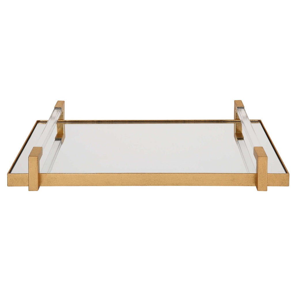 Deki Gold Mirrored Tray - Bombay Mercantile