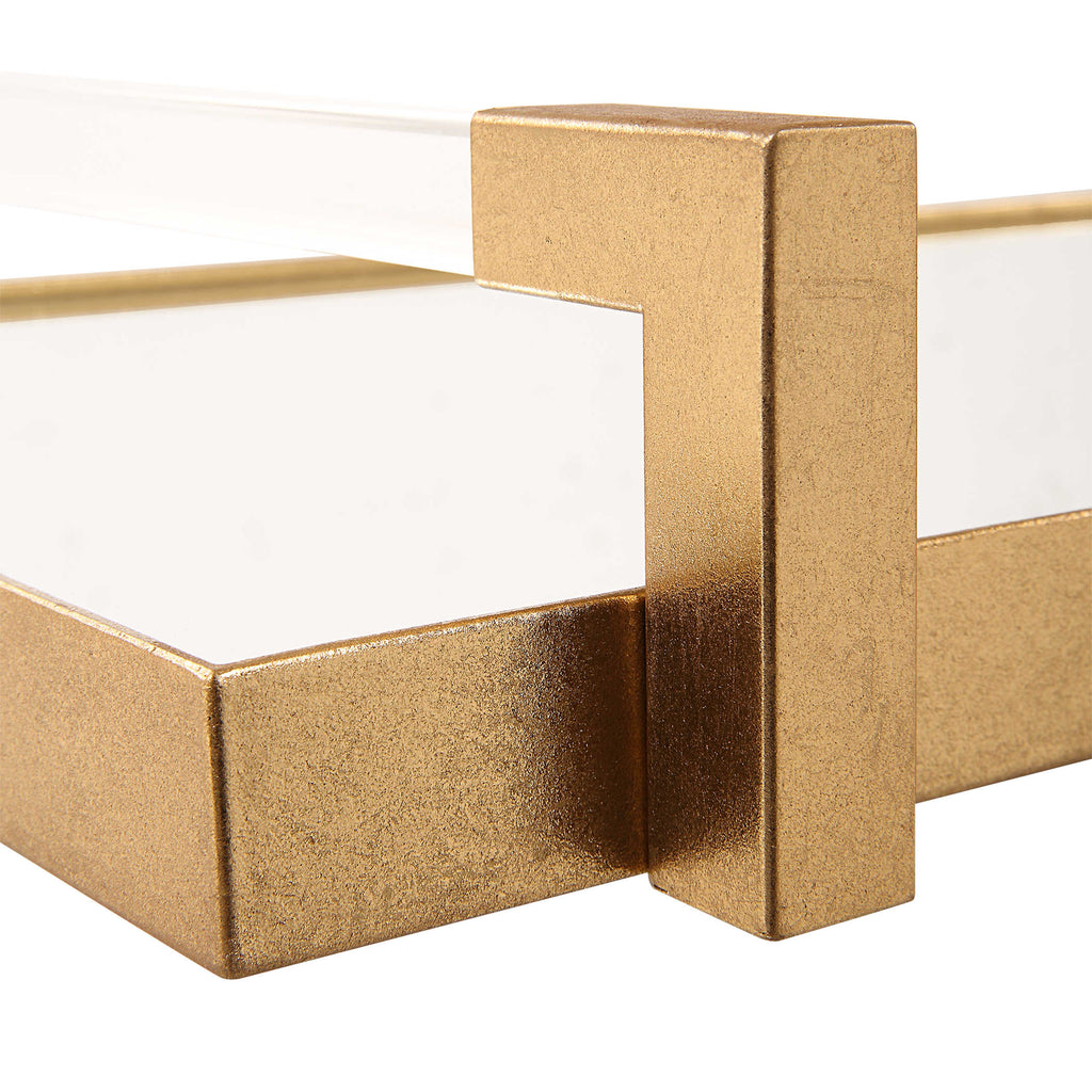 Deki Gold Mirrored Tray - Bombay Mercantile
