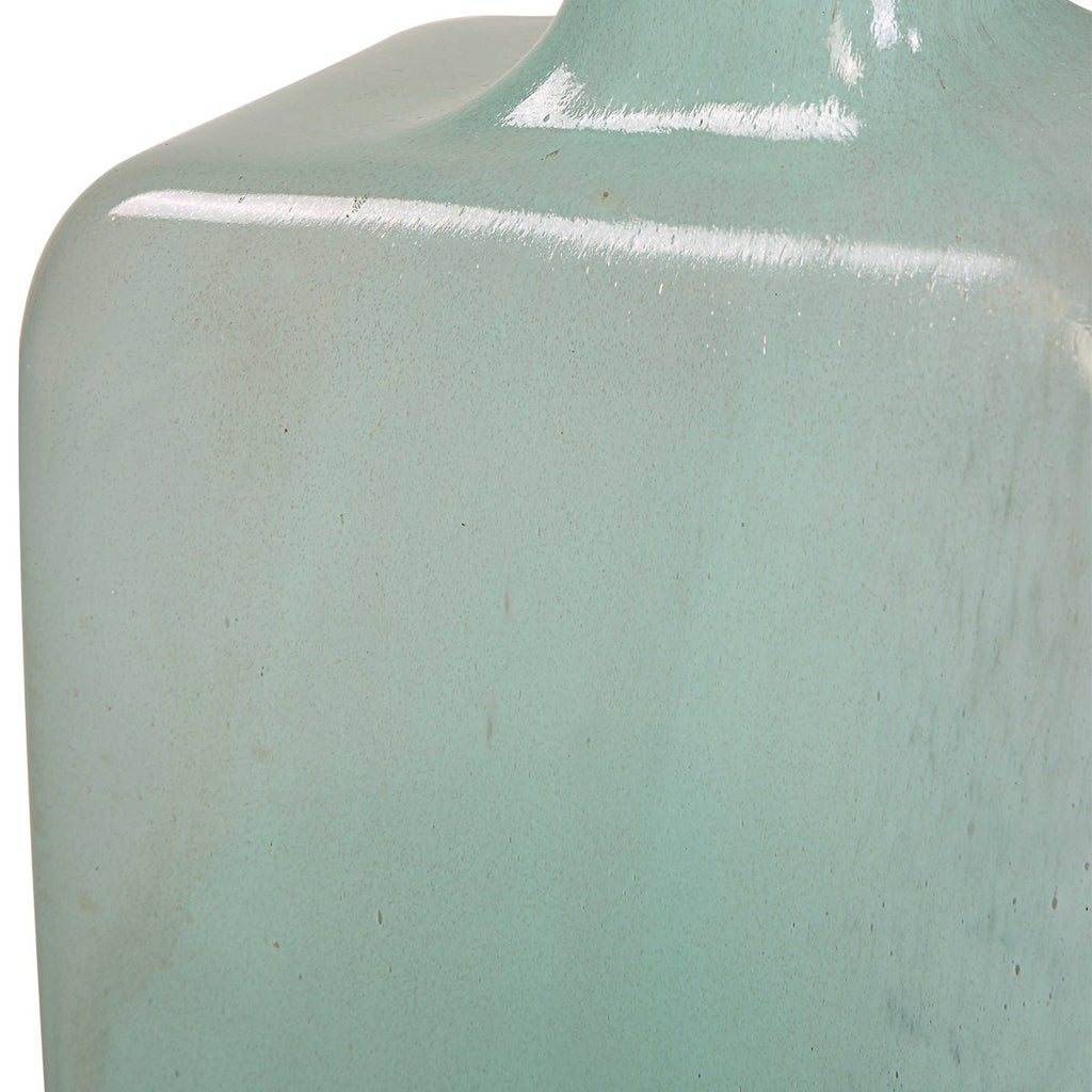 Fuze Aqua & Bronze Vases, Set Of 2 - Bombay Mercantile