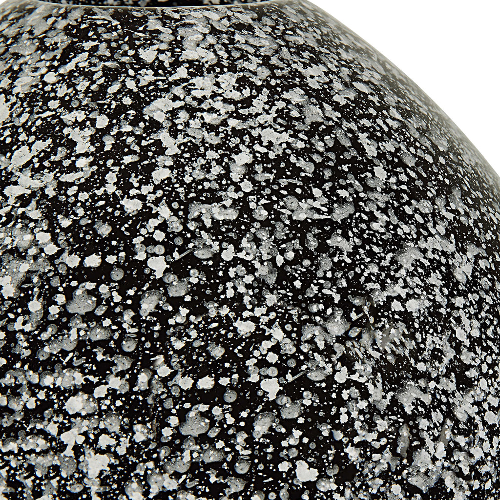 Cosmic Black & White Vases, Set of 2 - Bombay Mercantile