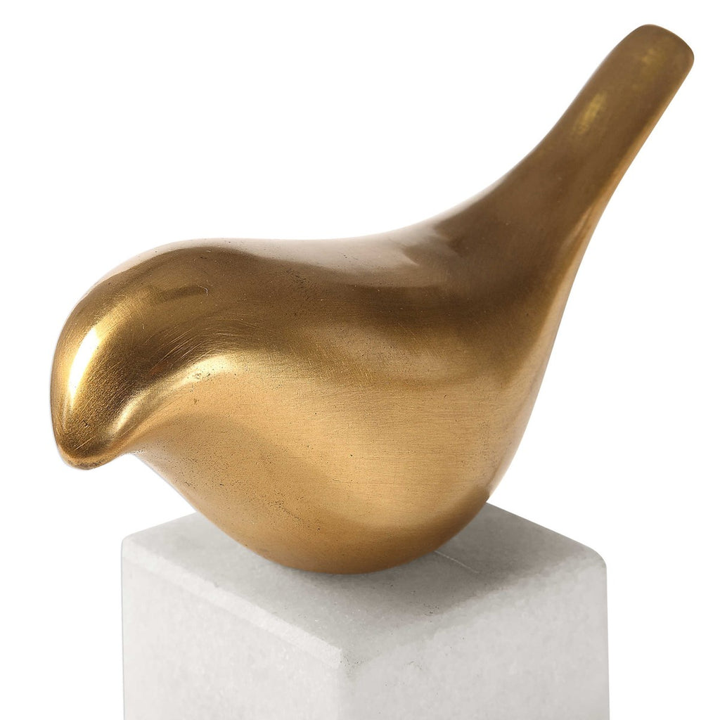 Songbirds Brass Sculpture - Bombay Mercantile