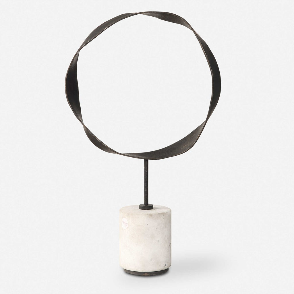 Rilynn Metal Ring Sculpture - Bombay Mercantile