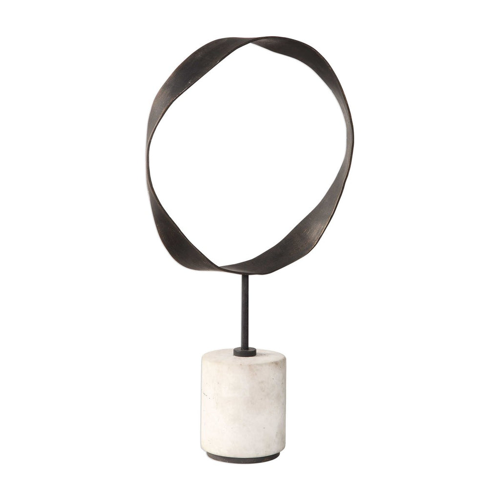 Rilynn Metal Ring Sculpture - Bombay Mercantile