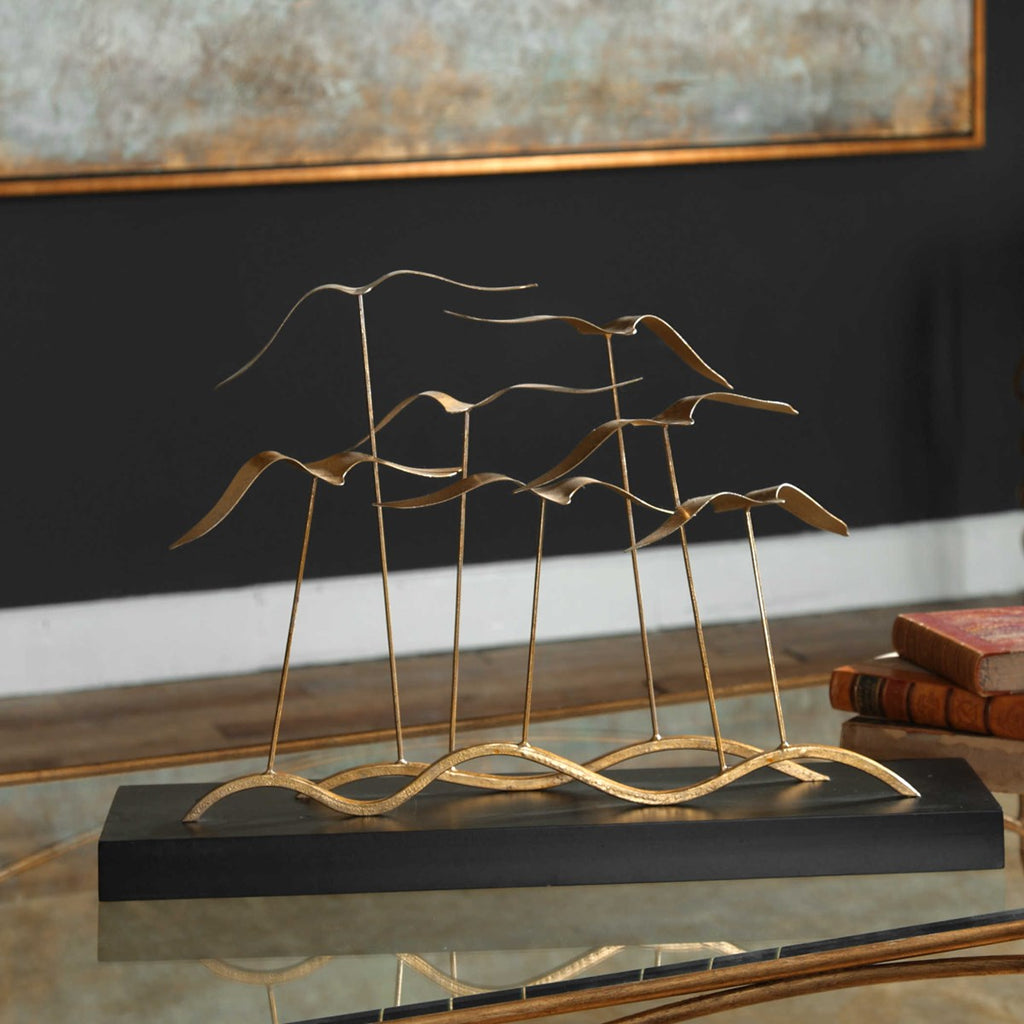 Flock Of Seagulls Sculpture - Bombay Mercantile