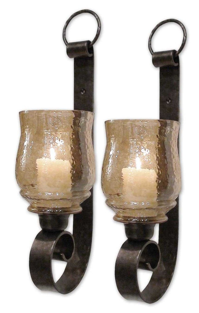 Joselyn Small Wall Sconces, Set of 2 - Bombay Mercantile