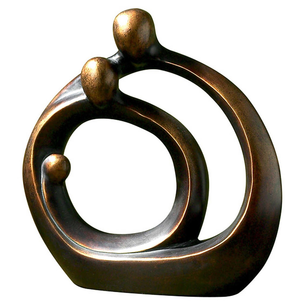 Family Circles Bronze Figurine - Bombay Mercantile