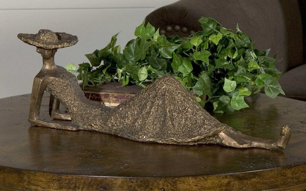 Summer Days Antique Bronze Sculpture - Bombay Mercantile