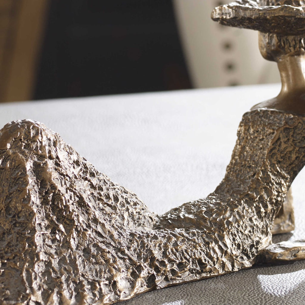 Summer Days Antique Bronze Sculpture - Bombay Mercantile