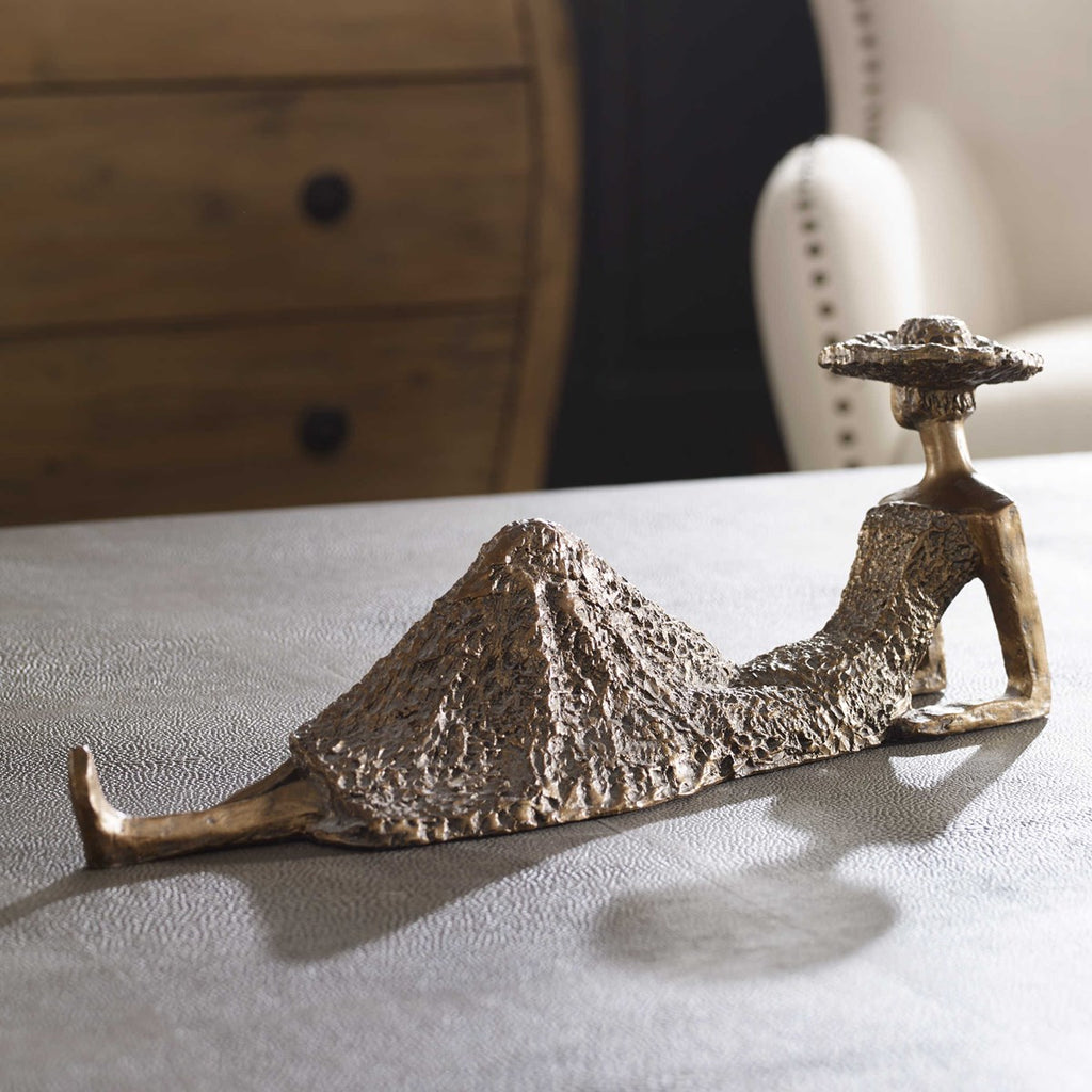 Summer Days Antique Bronze Sculpture - Bombay Mercantile