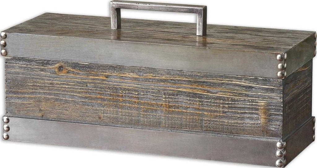 Lican Natural Wood Decorative Box - Bombay Mercantile