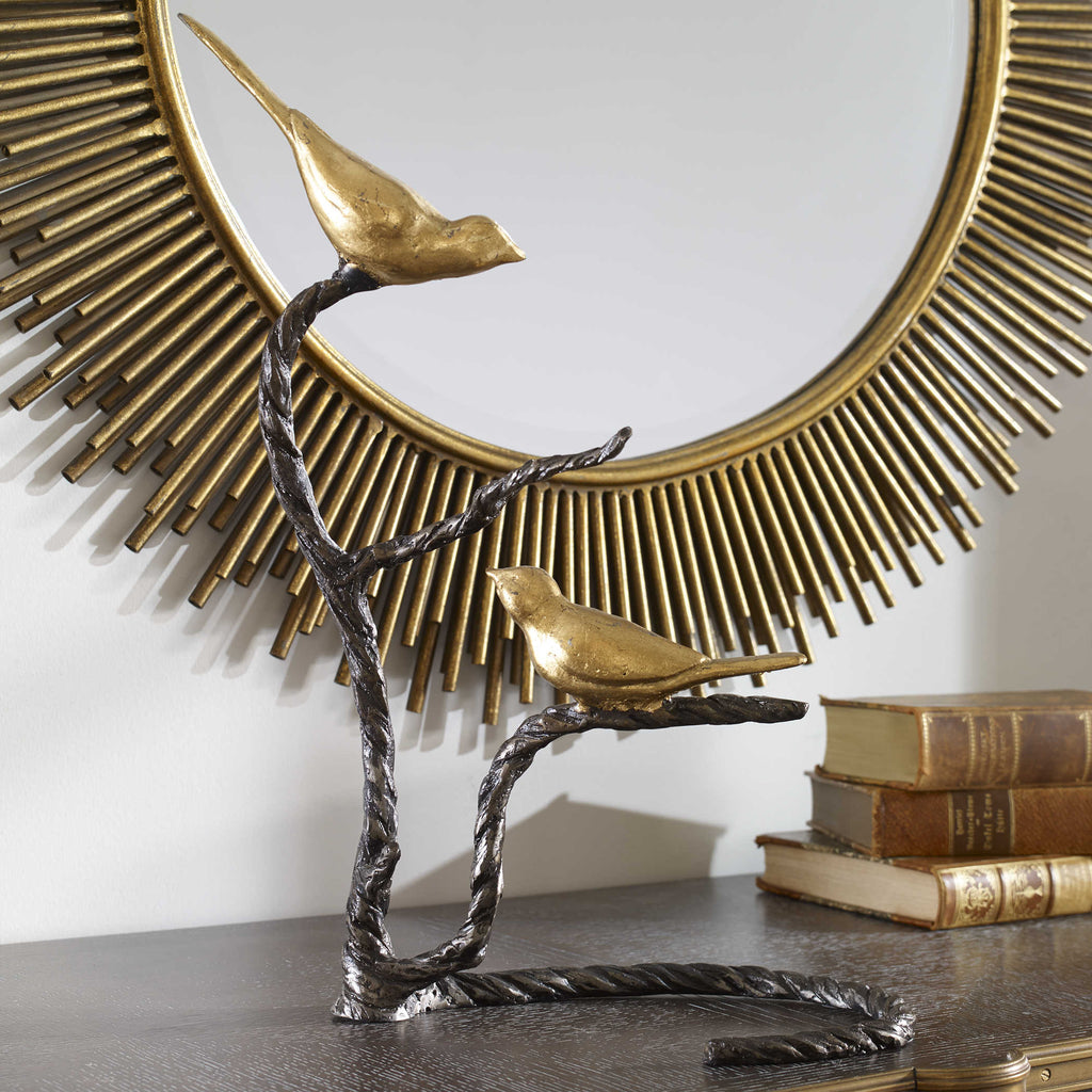 Birds On A Limb Sculpture - Bombay Mercantile