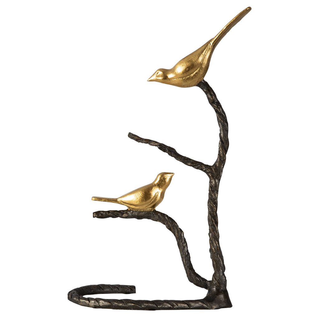 Birds On A Limb Sculpture - Bombay Mercantile