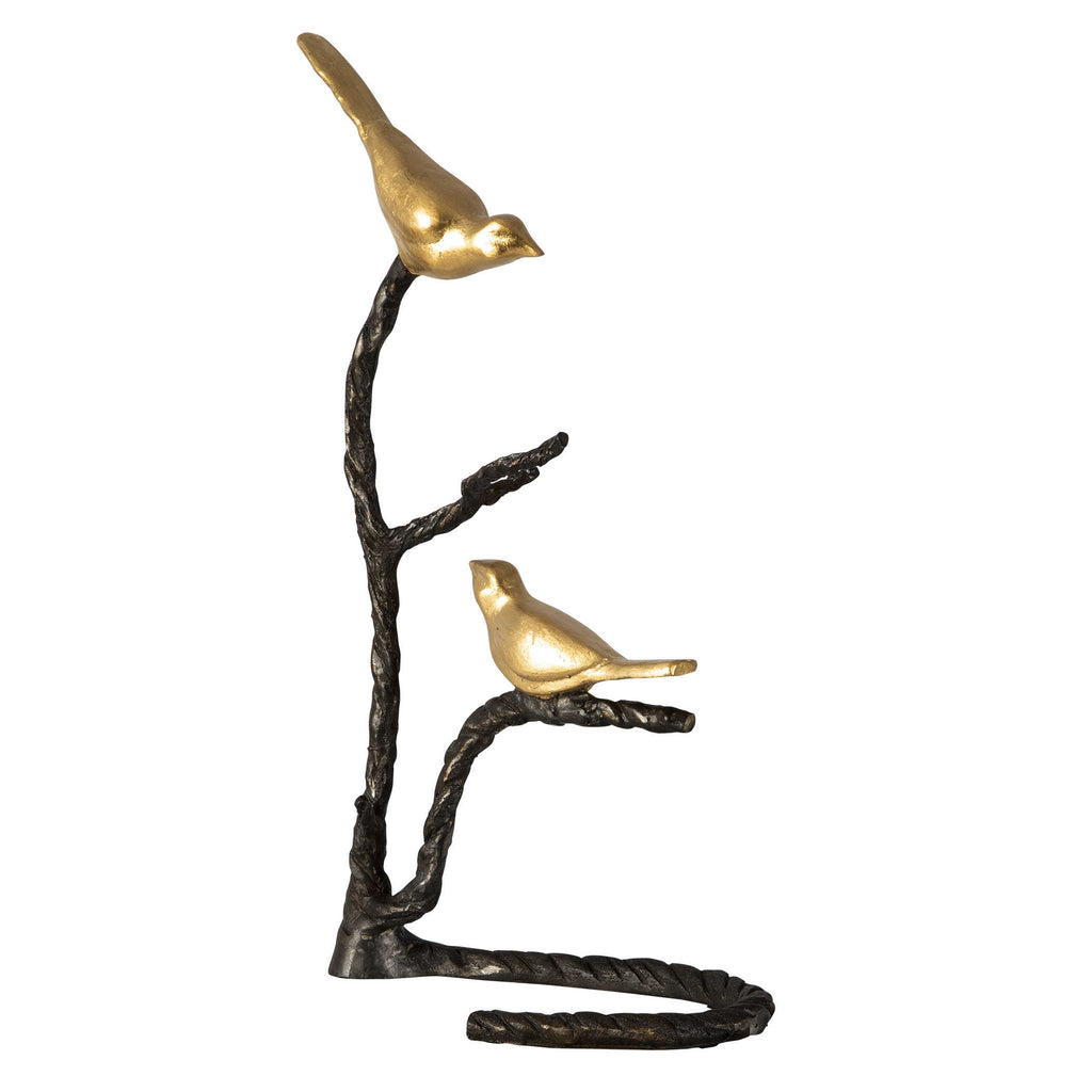 Birds On A Limb Sculpture - Bombay Mercantile