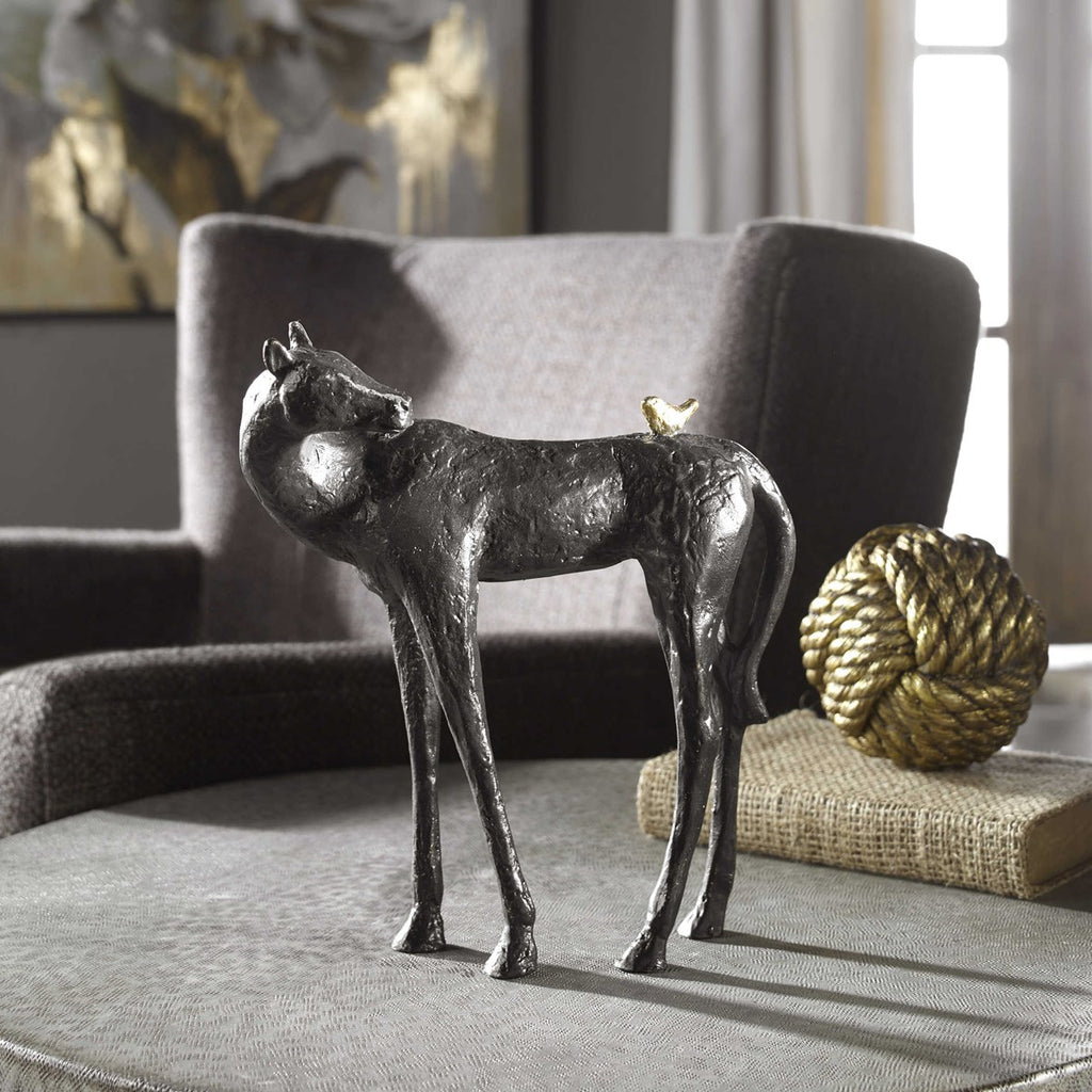 Hello Friend Horse Sculpture - Bombay Mercantile