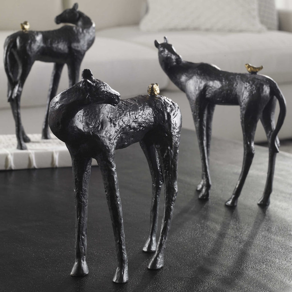 Hello Friend Horse Sculpture - Bombay Mercantile