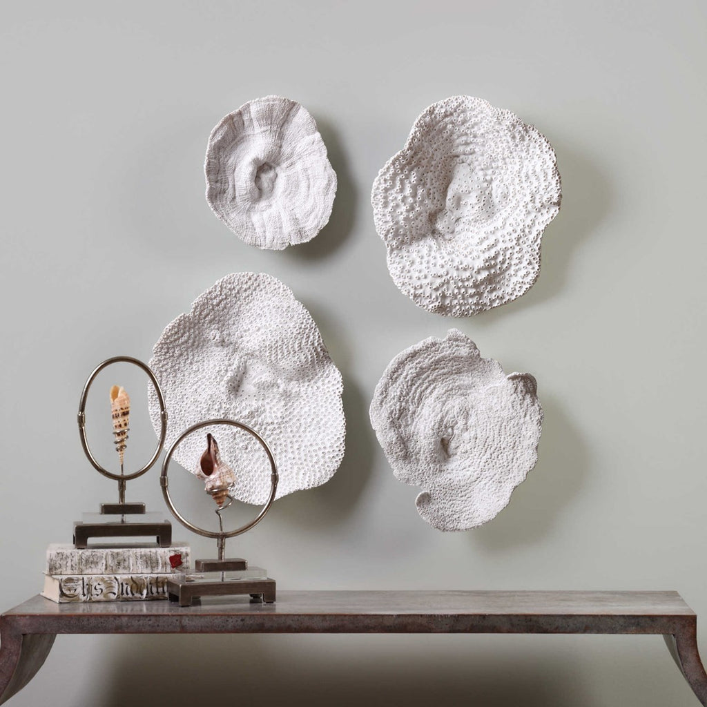 Sea Coral Wall Art Set of 4 - Bombay Mercantile