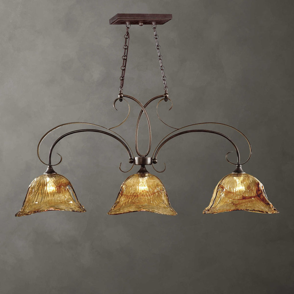 Vetraio 3 Lt Bronze Kitchen Island Light - Bombay Mercantile
