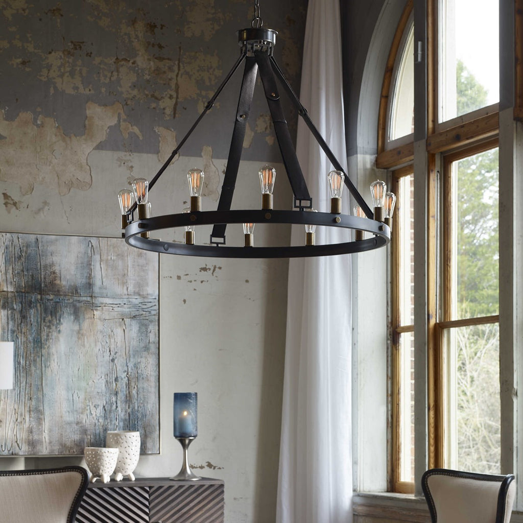 Marlow 12 Light Circle Chandelier - Bombay Mercantile