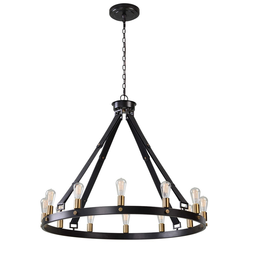 Marlow 12 Light Circle Chandelier - Bombay Mercantile