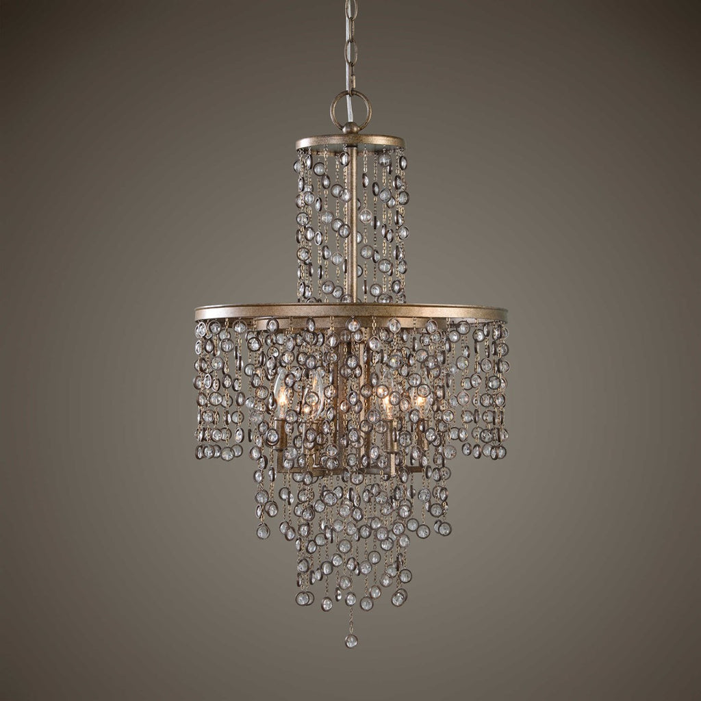 Valka 6 Light Crystal Chandelier - Bombay Mercantile
