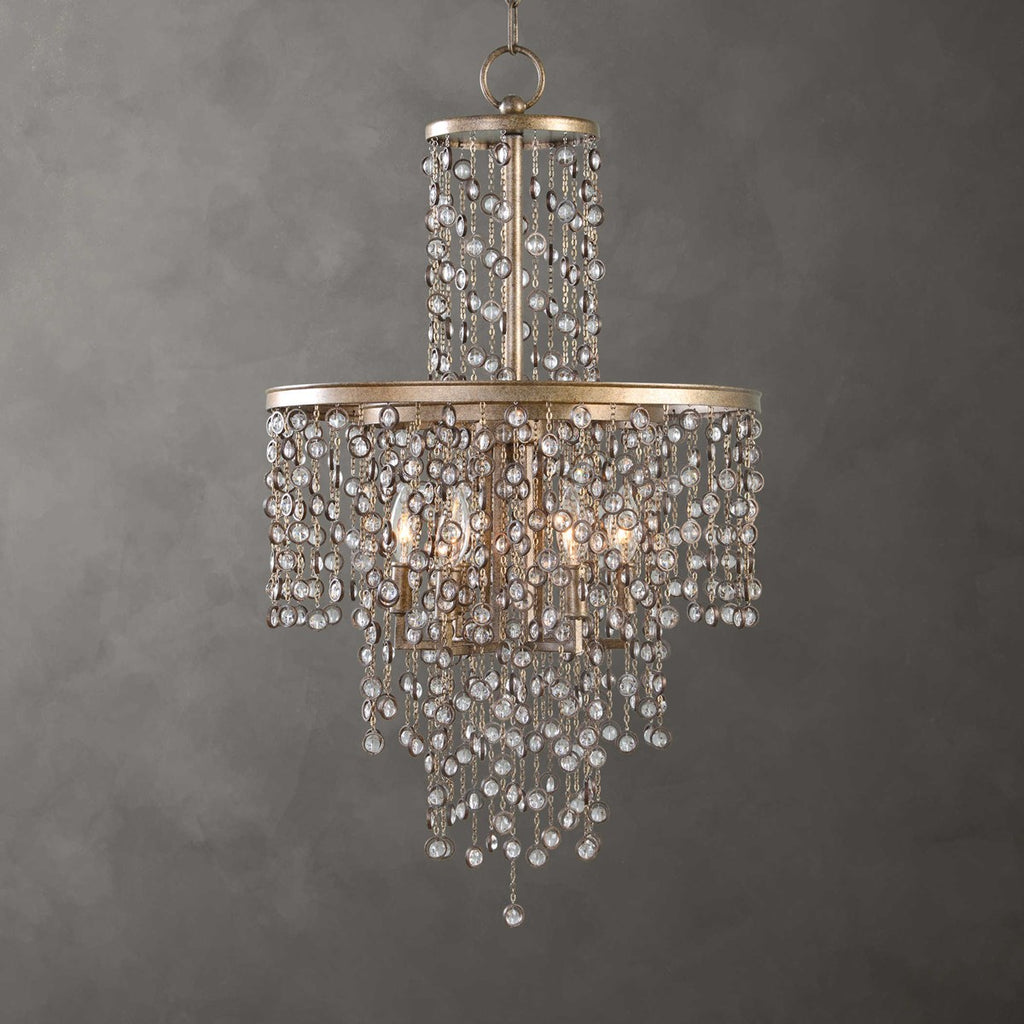 Valka 6 Light Crystal Chandelier - Bombay Mercantile