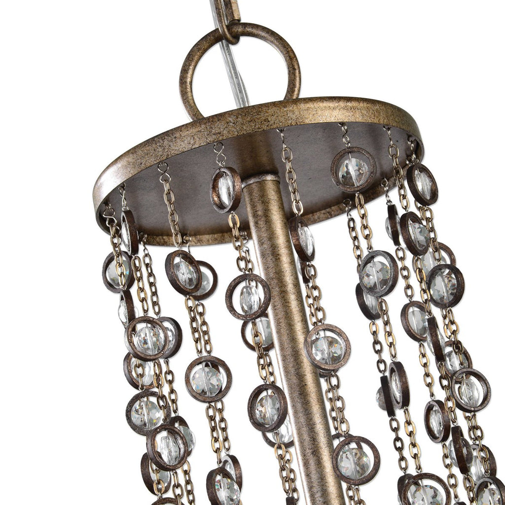 Valka 6 Light Crystal Chandelier - Bombay Mercantile