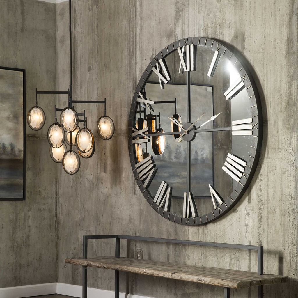 Maxin Dark Bronze 9 Light Chandelier - Bombay Mercantile