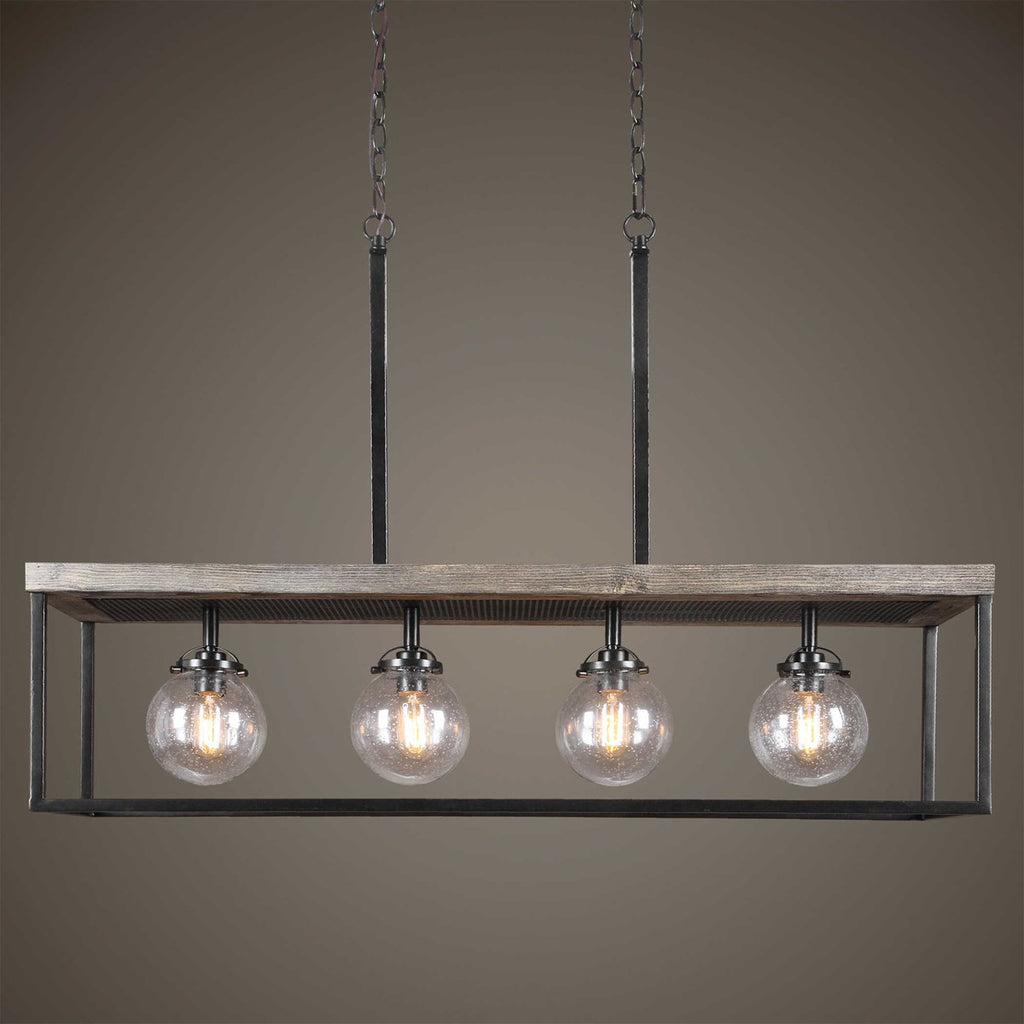 Pearsall 4 Light Industrial Island Light - Bombay Mercantile