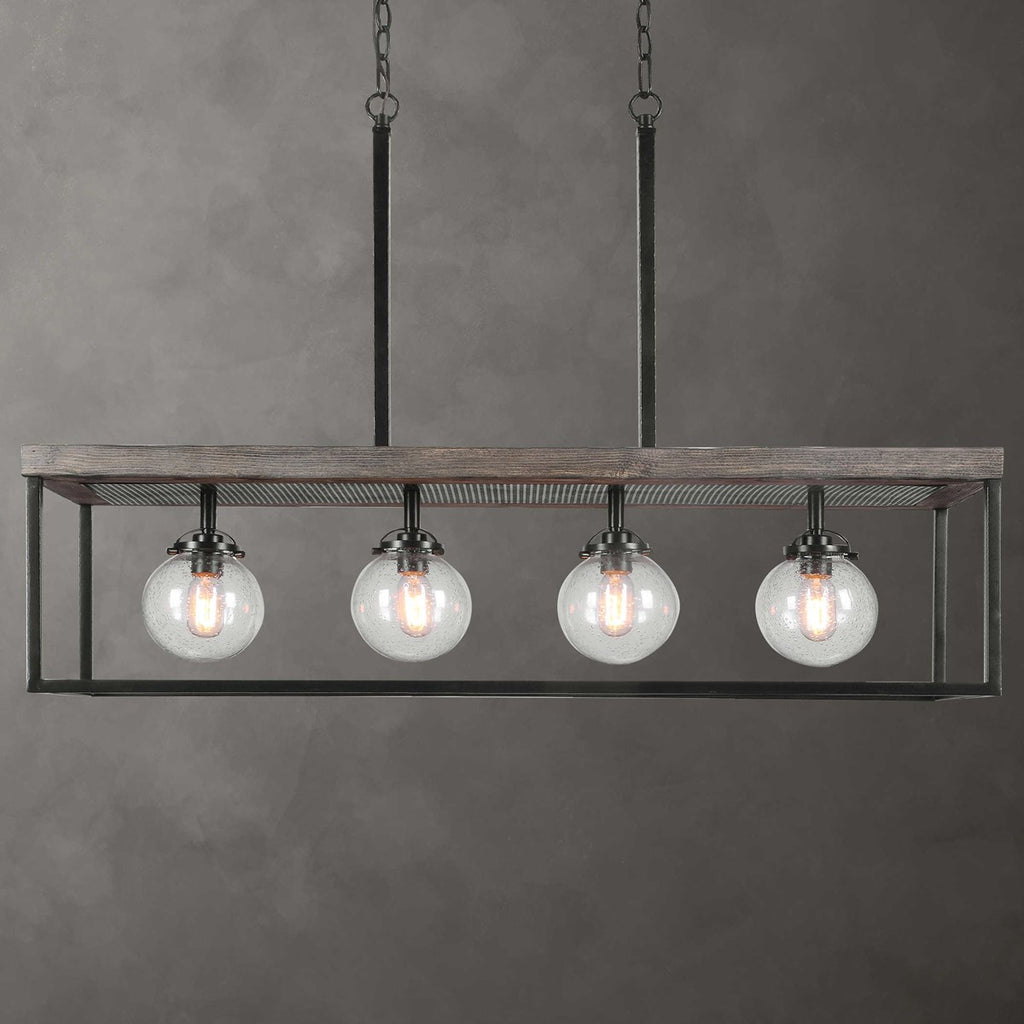 Pearsall 4 Light Industrial Island Light - Bombay Mercantile