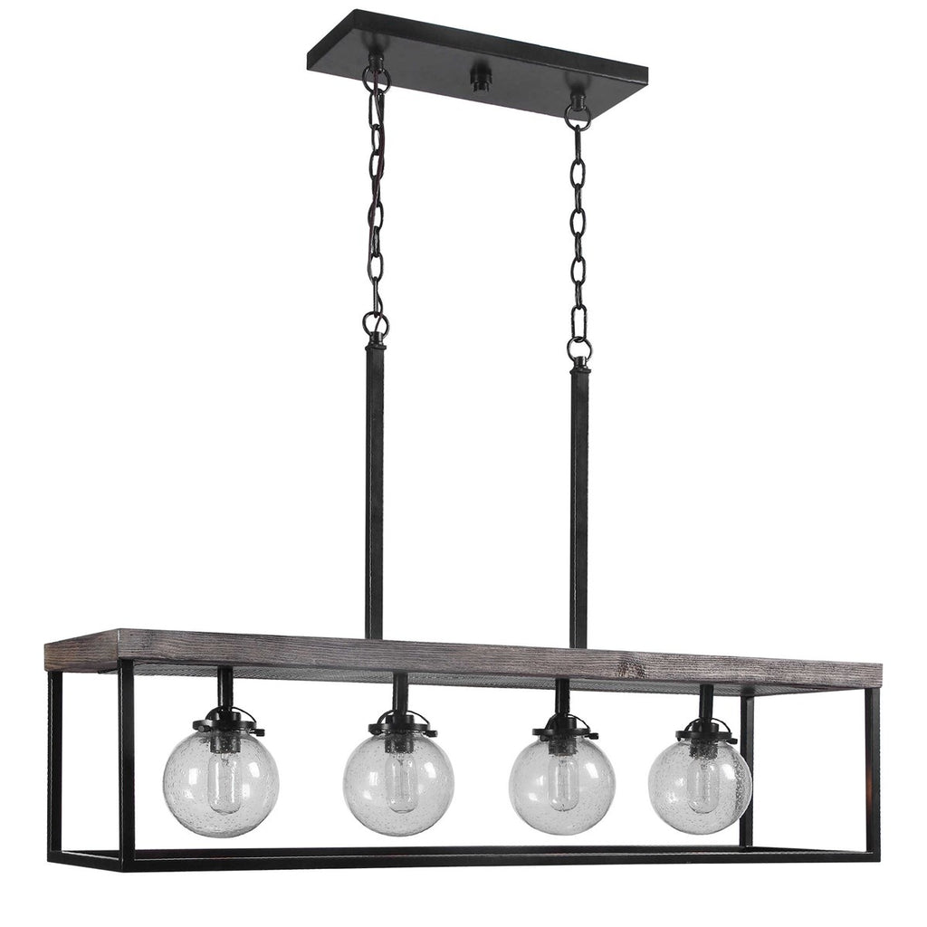 Pearsall 4 Light Industrial Island Light - Bombay Mercantile